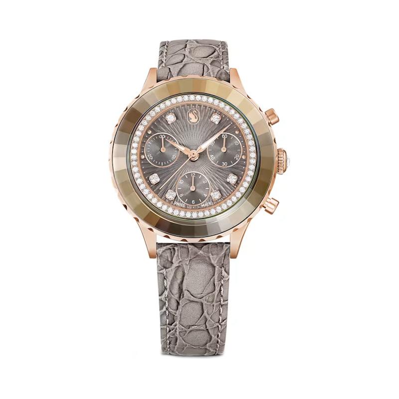 Swarovski Octea Chrono Series Watch Quartz Movement Leather Strap 42.6*37mm Gray Dial Women watches 5671153 Gray Dial
Swarovski Octea Chrono Series Watch Quartz Movement Leather Strap 42.6*37mm Gray Dial Women watches 5671153 Gray Dial