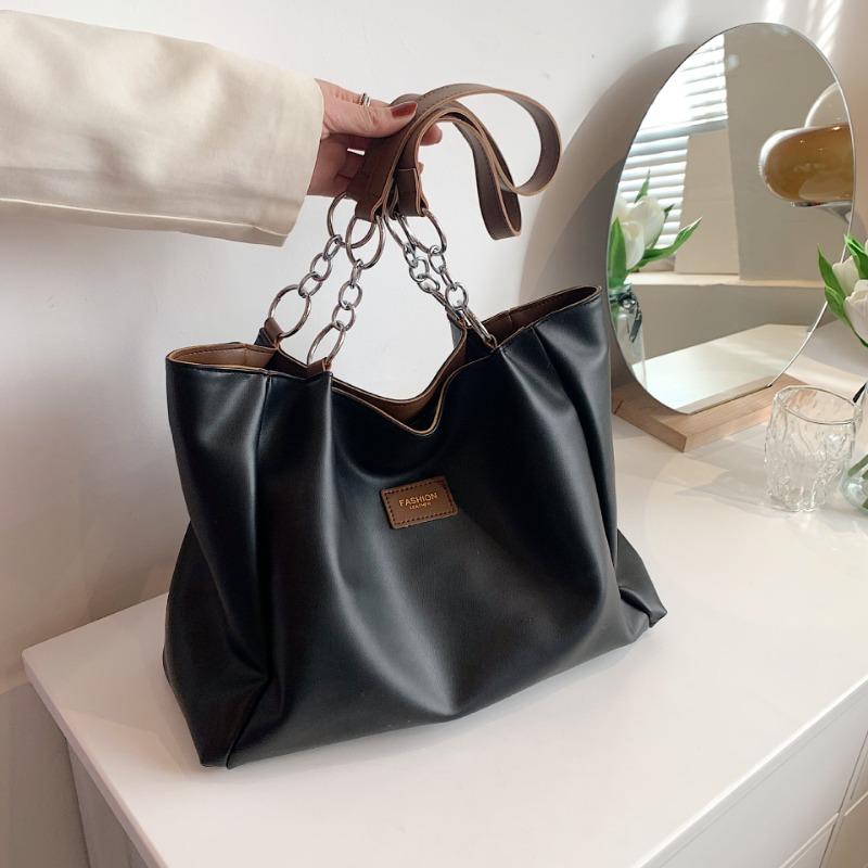 Tote bag new niche design trendy fashion simple large capacity shoulder casual women bag чёрный
Tote bag new niche design trendy fashion simple large capacity shoulder casual women bag чёрный