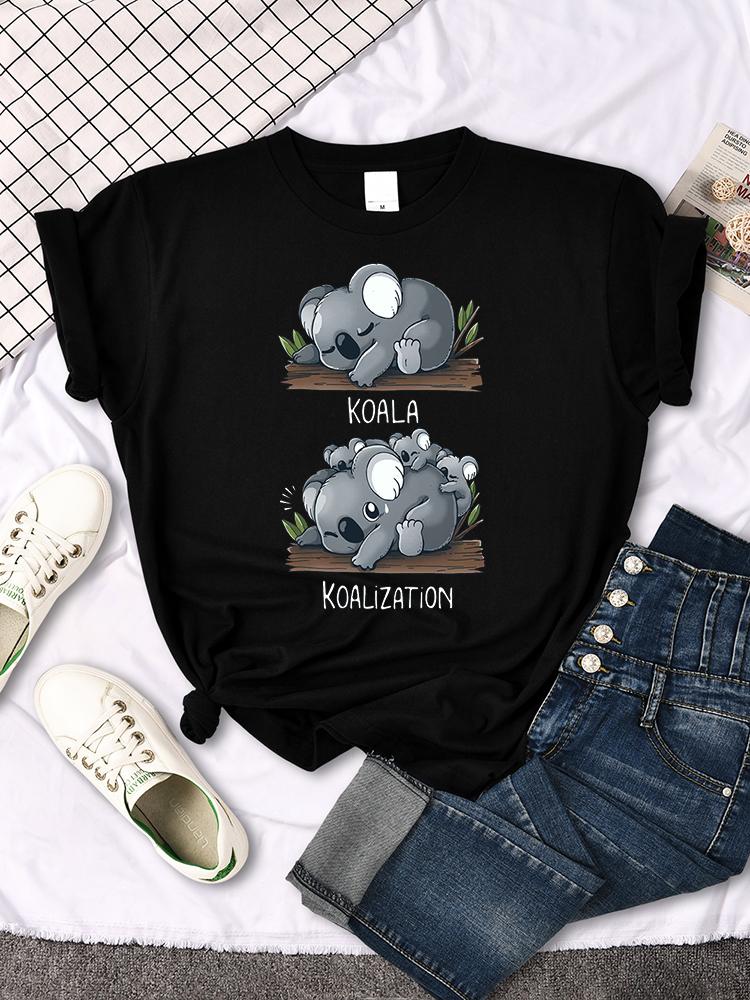 Симпатичные футболки Koala Have Baby Прекрасный принт Футболки Женщины Винтаж Crewneck Женщины Футболка Повседневный корейский стиль Короткие рукава Топы
Симпатичные футболки Koala Have Baby Прекрасный принт Футболки Женщины Винтаж Crewneck Женщины Футболка Повседневный корейский стиль Короткие рукава Топы