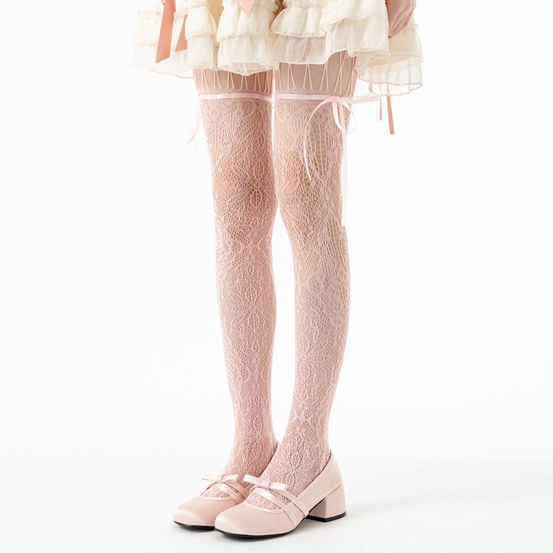 Retro Lolita Lace-up Mesh Tights: Cotton, Fishnet, Bow, and Jacquard design. One Size рожевий
Retro Lolita Lace-up Mesh Tights: Cotton, Fishnet, Bow, and Jacquard design. One Size рожевий