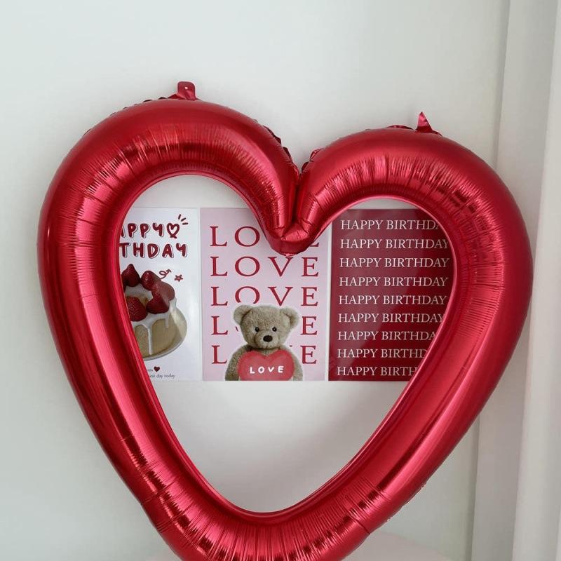 Happy Birthday Heart Photo Frame Balloon with Bowknot Stickers Girlsfriend Birthday Party Photo Props Wedding Ballon Decoration others
Happy Birthday Heart Photo Frame Balloon with Bowknot Stickers Girlsfriend Birthday Party Photo Props Wedding Ballon Decoration others