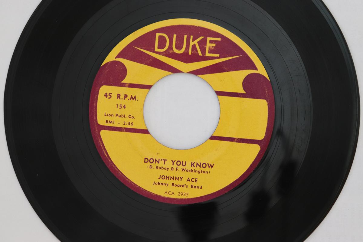 7inch Record JOHNNY ACE - Don t You Know / Still Love You So 154 Duke 1955 US Blues Used
7inch Record JOHNNY ACE - Don t You Know / Still Love You So 154 Duke 1955 US Blues Used