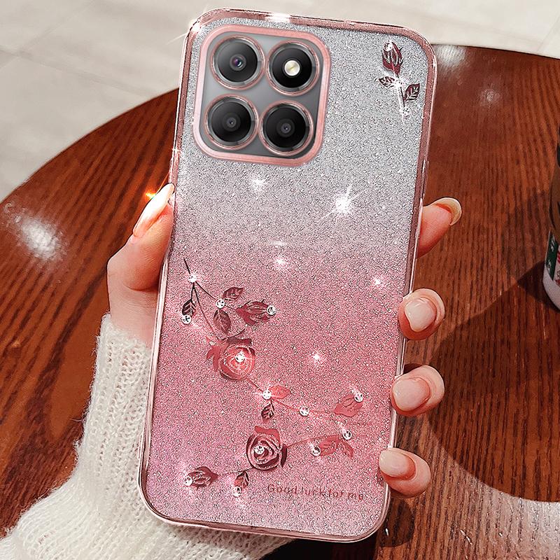 KADEM For Honor X8 5G/X6 4G/70 Lite 5G Rhinestone Flower Phone Case Glitter Gradient TPU Cover Rose Gold
KADEM For Honor X8 5G/X6 4G/70 Lite 5G Rhinestone Flower Phone Case Glitter Gradient TPU Cover Rose Gold
