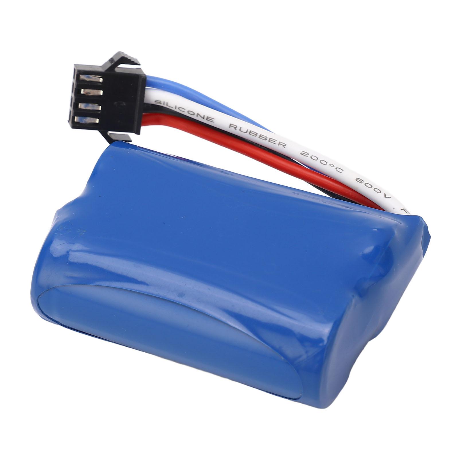 7.4V 1200mAh RC Car Lithium Battery 8.88Wh LiPo Battery Replacement with SM 4P Plug for RC Crawler Cars Blue
7.4V 1200mAh RC Car Lithium Battery 8.88Wh LiPo Battery Replacement with SM 4P Plug for RC Crawler Cars Blue