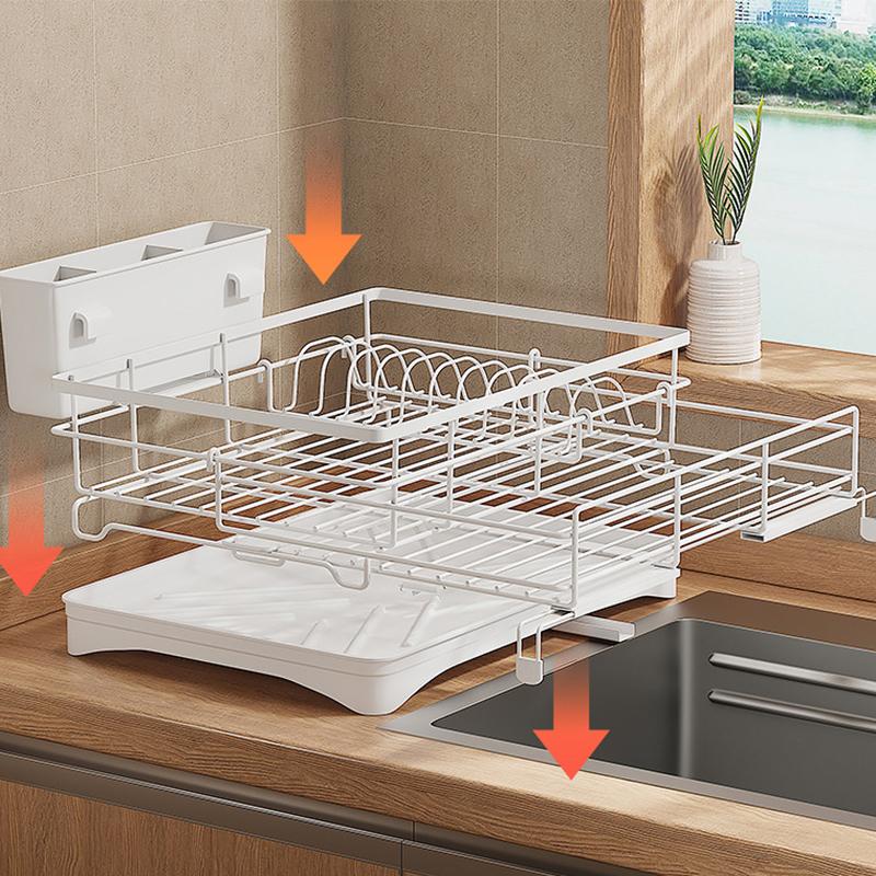 Retractable Kitchen Dish Bowl Drain Rack Carbon Steel Countertop Sink Storage Rack Black
Retractable Kitchen Dish Bowl Drain Rack Carbon Steel Countertop Sink Storage Rack Black