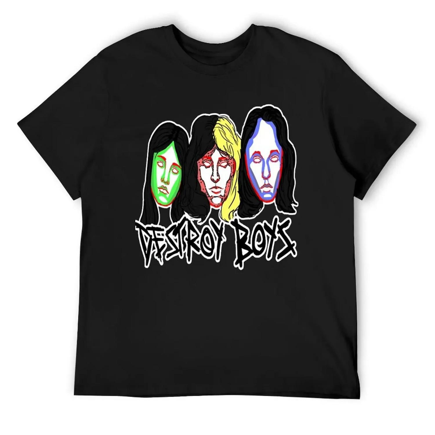 amazing logos rock band destroy boys band T-Shirt gifts for boyfriend Clothing quick drying t shirts for men cotton XXXXXL чорний
amazing logos rock band destroy boys band T-Shirt gifts for boyfriend Clothing quick drying t shirts for men cotton XXXXXL чорний