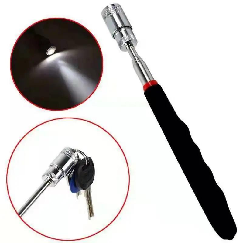 Magnetic Iron Suction Rod Retractable Long Pole Metal Picker with LED Light Strong Magnetic Metal Suction Pole Auto Repair Tool
Magnetic Iron Suction Rod Retractable Long Pole Metal Picker with LED Light Strong Magnetic Metal Suction Pole Auto Repair Tool
