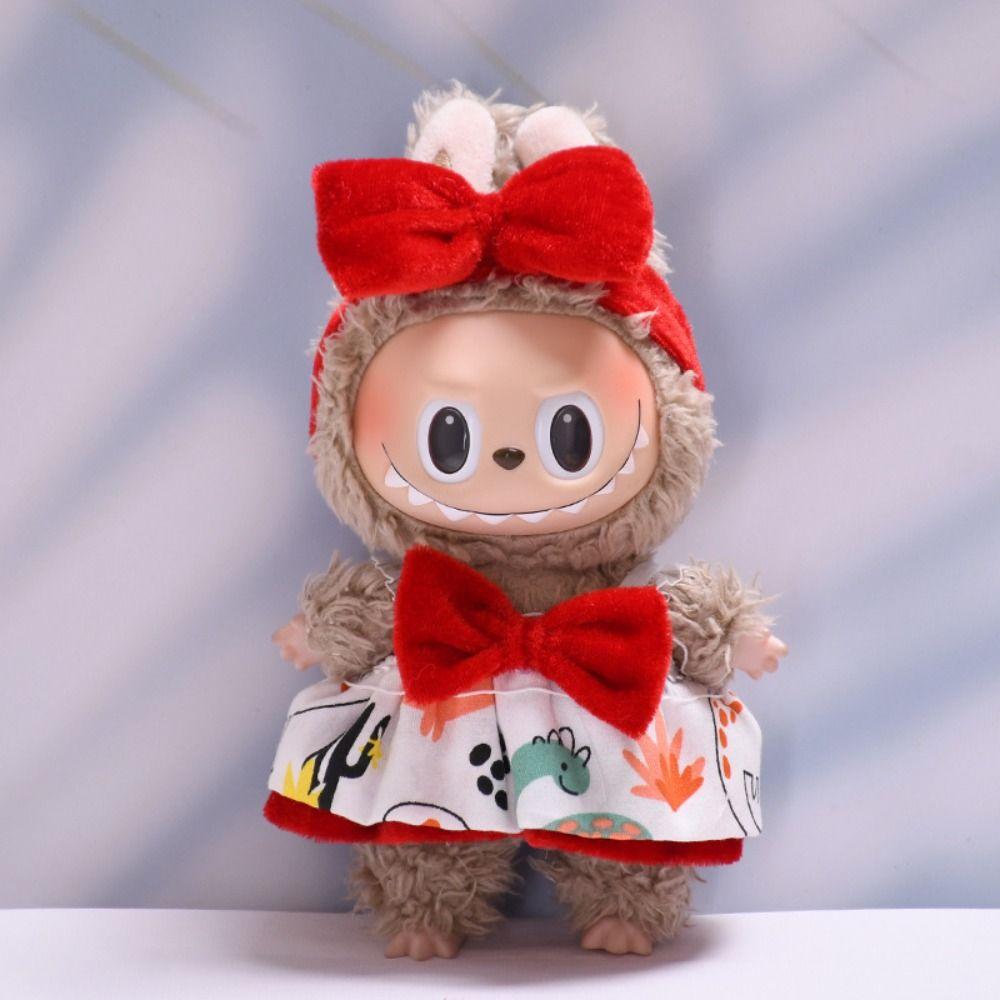 Cute Dress Sitting Labubu Cloth Red Bowknot 17cm Plush Dolls Clothes Cotton Doll Accessories Style 1
Cute Dress Sitting Labubu Cloth Red Bowknot 17cm Plush Dolls Clothes Cotton Doll Accessories Style 1