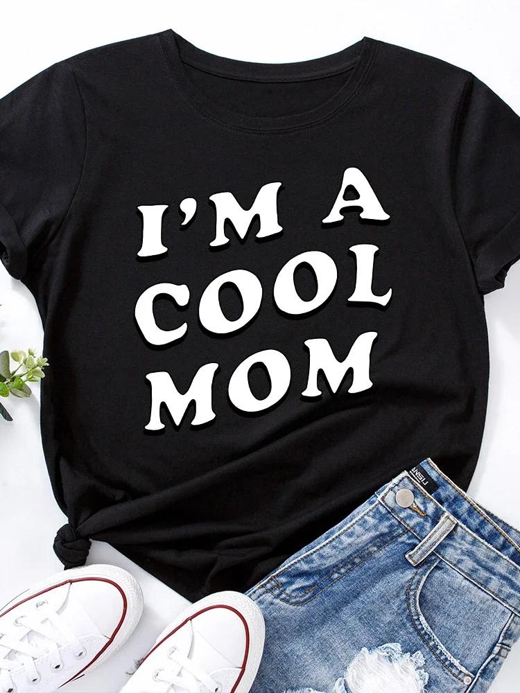I m A Cool Mom Letter Print Women T Shirt Short Sleeve O Neck Loose Women Tshirt Ladies Tee Shirt Tops Clothes Camisetas Mujer XXXL
I m A Cool Mom Letter Print Women T Shirt Short Sleeve O Neck Loose Women Tshirt Ladies Tee Shirt Tops Clothes Camisetas Mujer XXXL