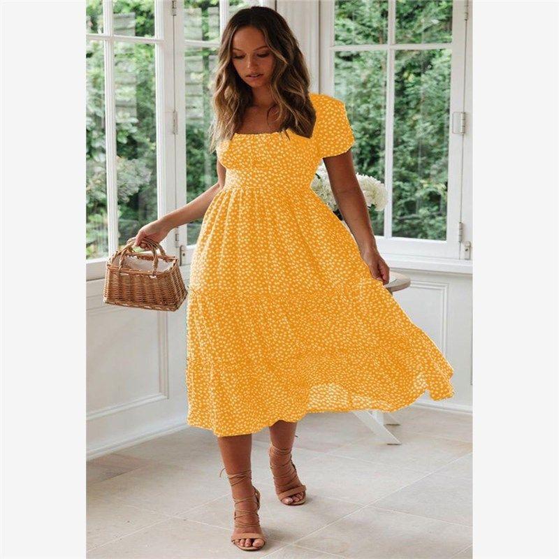 Summer Dress Dresses Women Maxi Black Long plus Size Beach Yellow S
Summer Dress Dresses Women Maxi Black Long plus Size Beach Yellow S