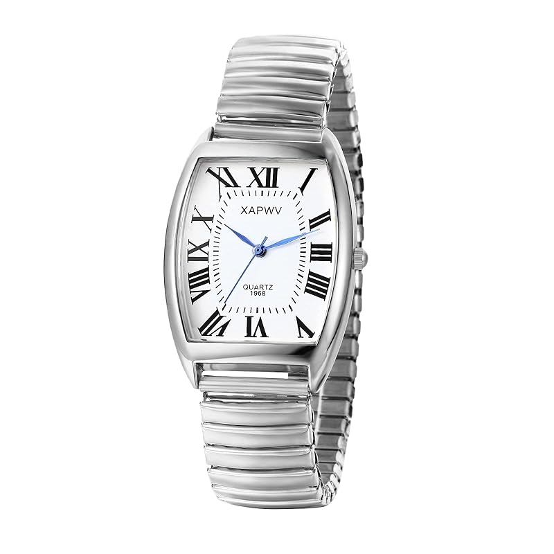 watch men s stainless pair watch Couple: romaji analog display square waterproof simple adjustable length quartz watch fashion watch silver -
watch men s stainless pair watch Couple: romaji analog display square waterproof simple adjustable length quartz watch fashion watch silver -