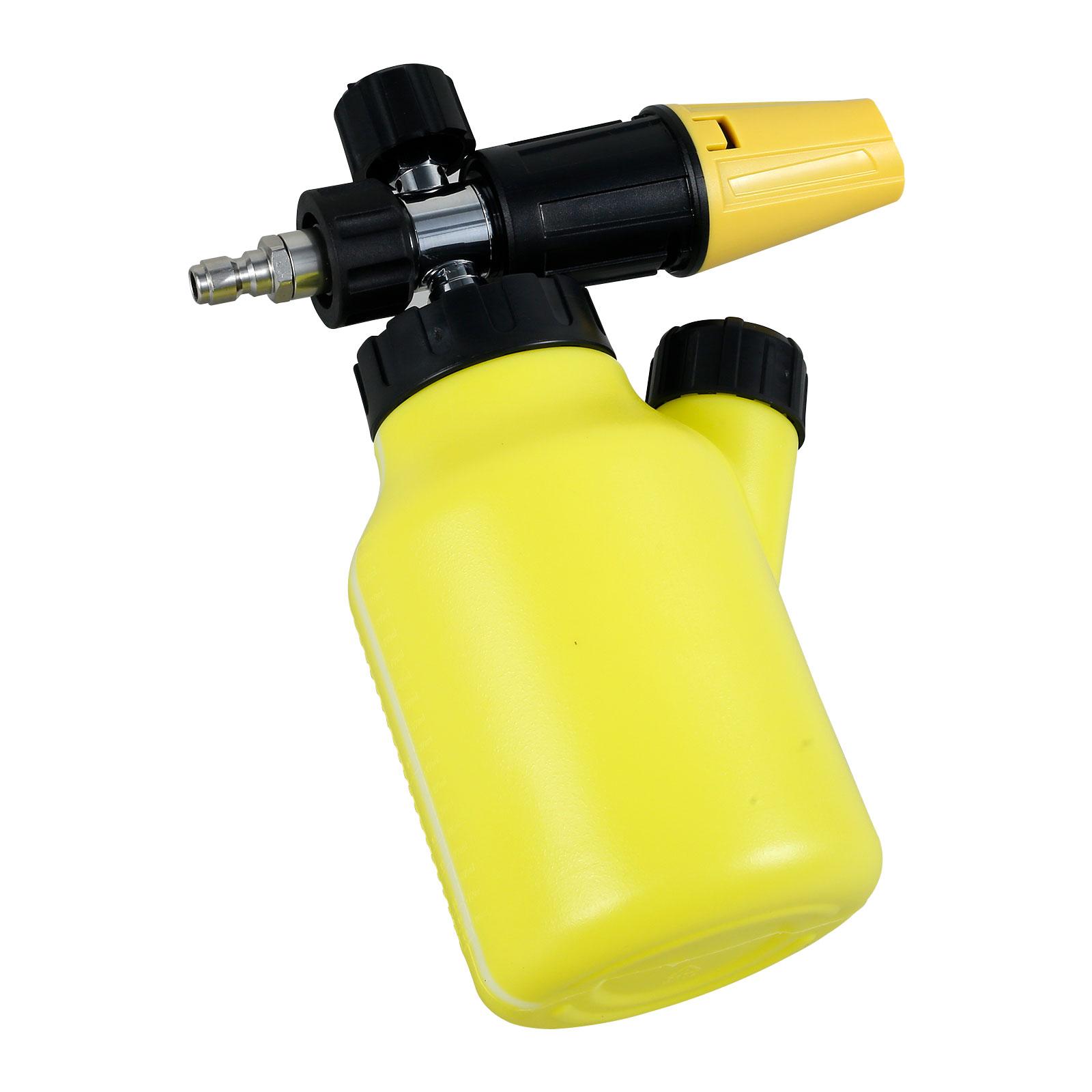 Автомойка пенная пушка мойки высокого давления водяной пистолет с 1/4-дюймовым быстроразъемным соединением 1000 мл большой емкости для пены снега
Автомойка пенная пушка мойки высокого давления водяной пистолет с 1/4-дюймовым быстроразъемным соединением 1000 мл большой емкости для пены снега