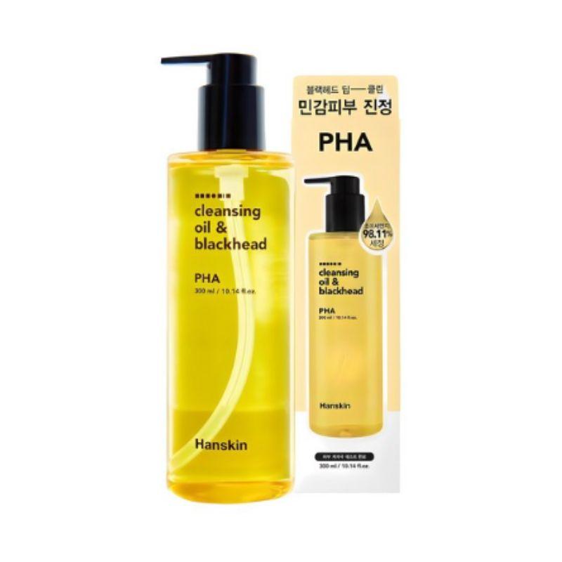 HANSKIN Cleansing Oil & Blackhead PHA – Gentle Pore Exfoliating Makeup Remover Oil 300ml
HANSKIN Cleansing Oil & Blackhead PHA – Gentle Pore Exfoliating Makeup Remover Oil 300ml