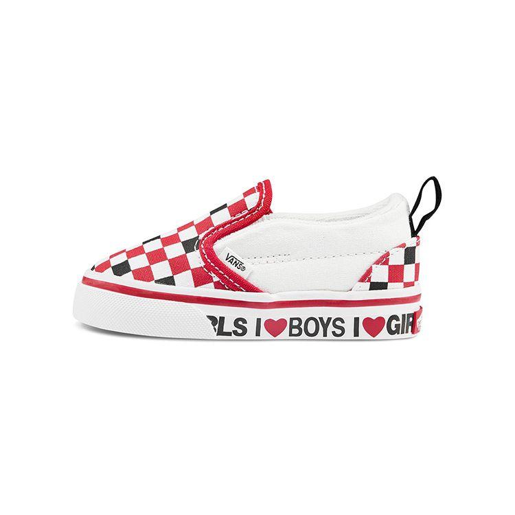 Vans Classic Slip-On V Toddler Checkerboard — детские кроссовки I Heart красный, черный, истинно-белый VN0A3488WKU
Vans Classic Slip-On V Toddler Checkerboard — детские кроссовки I Heart красный, черный, истинно-белый VN0A3488WKU
