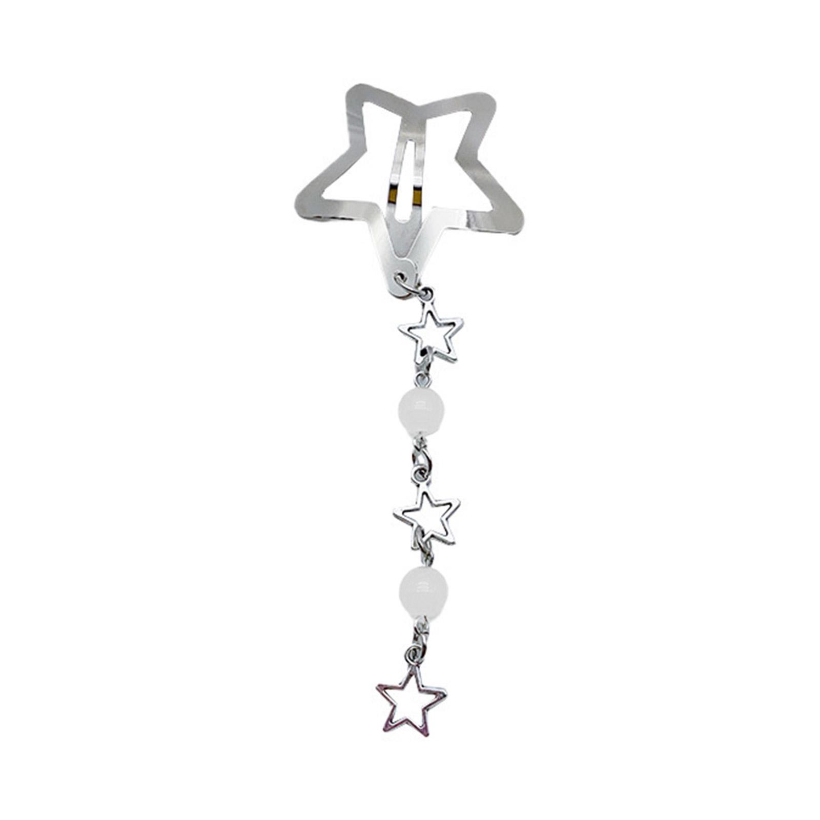 Star Fringe Hairslide Versatile Hair Clip Pentagrams Pendant Hairclip Y2k Style Hairpin Stylish Headwear Decoration
Star Fringe Hairslide Versatile Hair Clip Pentagrams Pendant Hairclip Y2k Style Hairpin Stylish Headwear Decoration