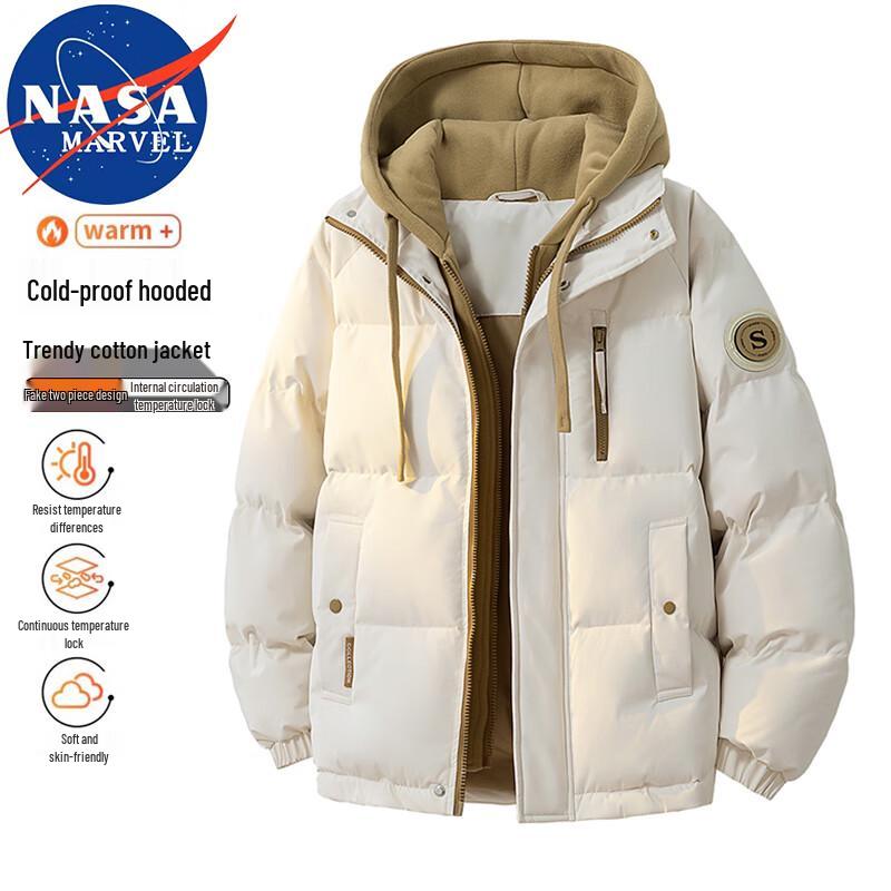 Men s NASA MARVEL Faux Two-Piece Hooded Padded Jacket M
Men s NASA MARVEL Faux Two-Piece Hooded Padded Jacket M