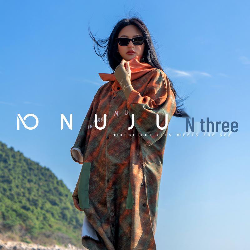 NuJune Dansong Diving Surfing Swimming Towel Robe: Absorbent, Windproof, Warm, Wearable Beach Cape
NuJune Dansong Diving Surfing Swimming Towel Robe: Absorbent, Windproof, Warm, Wearable Beach Cape