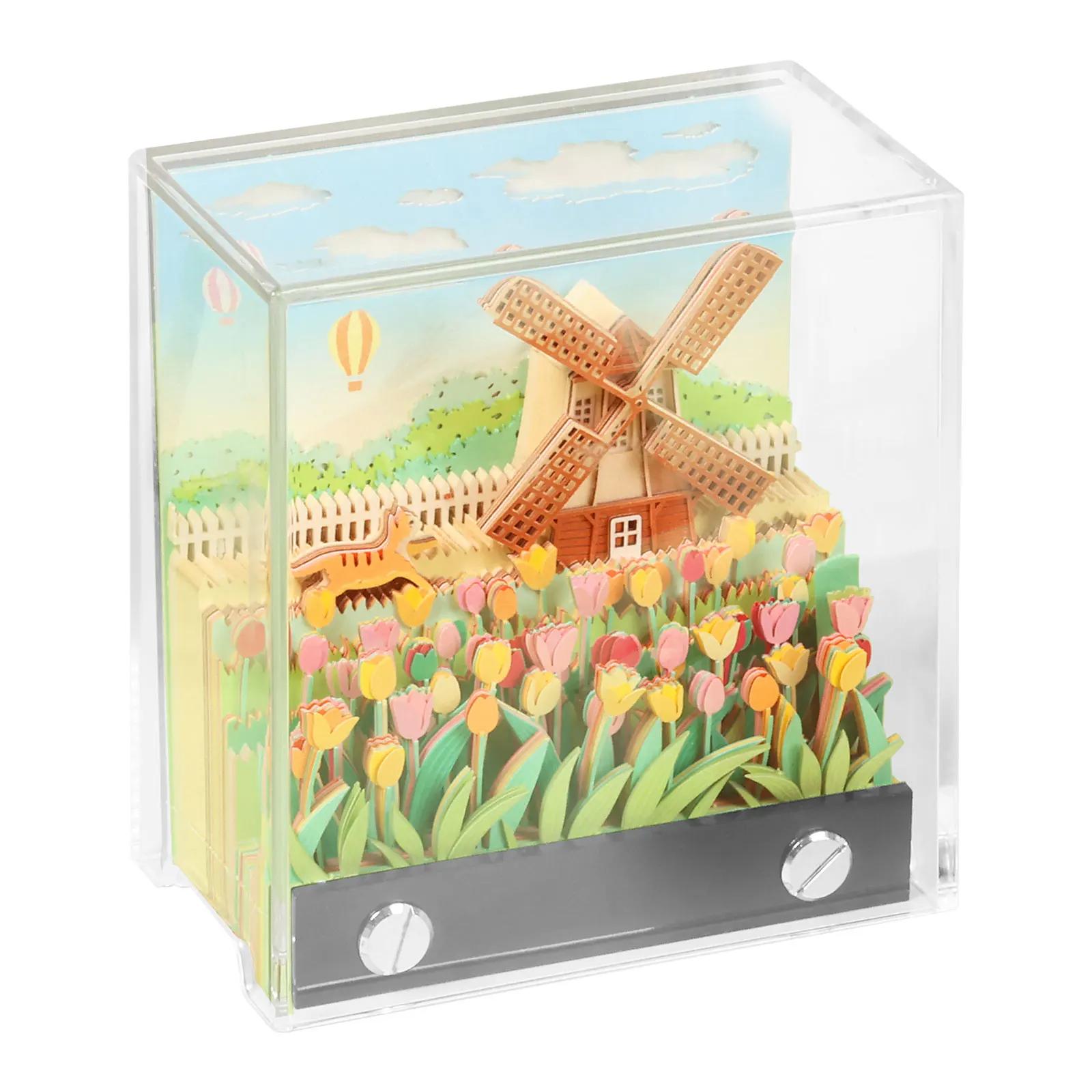 3D Stereo Notepad with Dust Proof Cover Tear Away Paper Carving Garden Windmill Sticky Note Christmas Decoration Ornaments
3D Stereo Notepad with Dust Proof Cover Tear Away Paper Carving Garden Windmill Sticky Note Christmas Decoration Ornaments