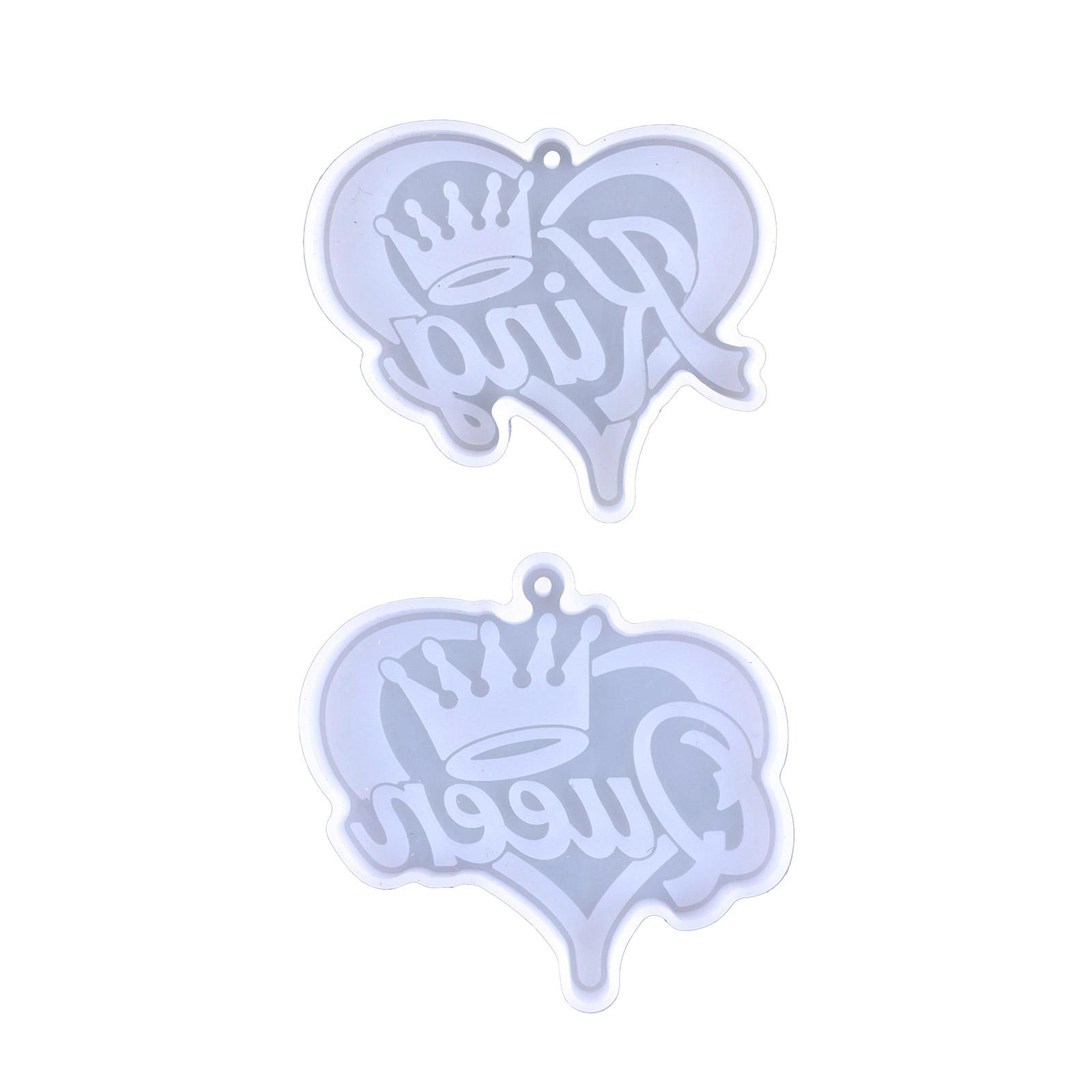 Keychain Silicone Mold Heart Shape Crown-Keychain Charm Epoxy Resin Casting Molds with Hole for DIY Crafts Making 1 чистый
Keychain Silicone Mold Heart Shape Crown-Keychain Charm Epoxy Resin Casting Molds with Hole for DIY Crafts Making 1 чистый