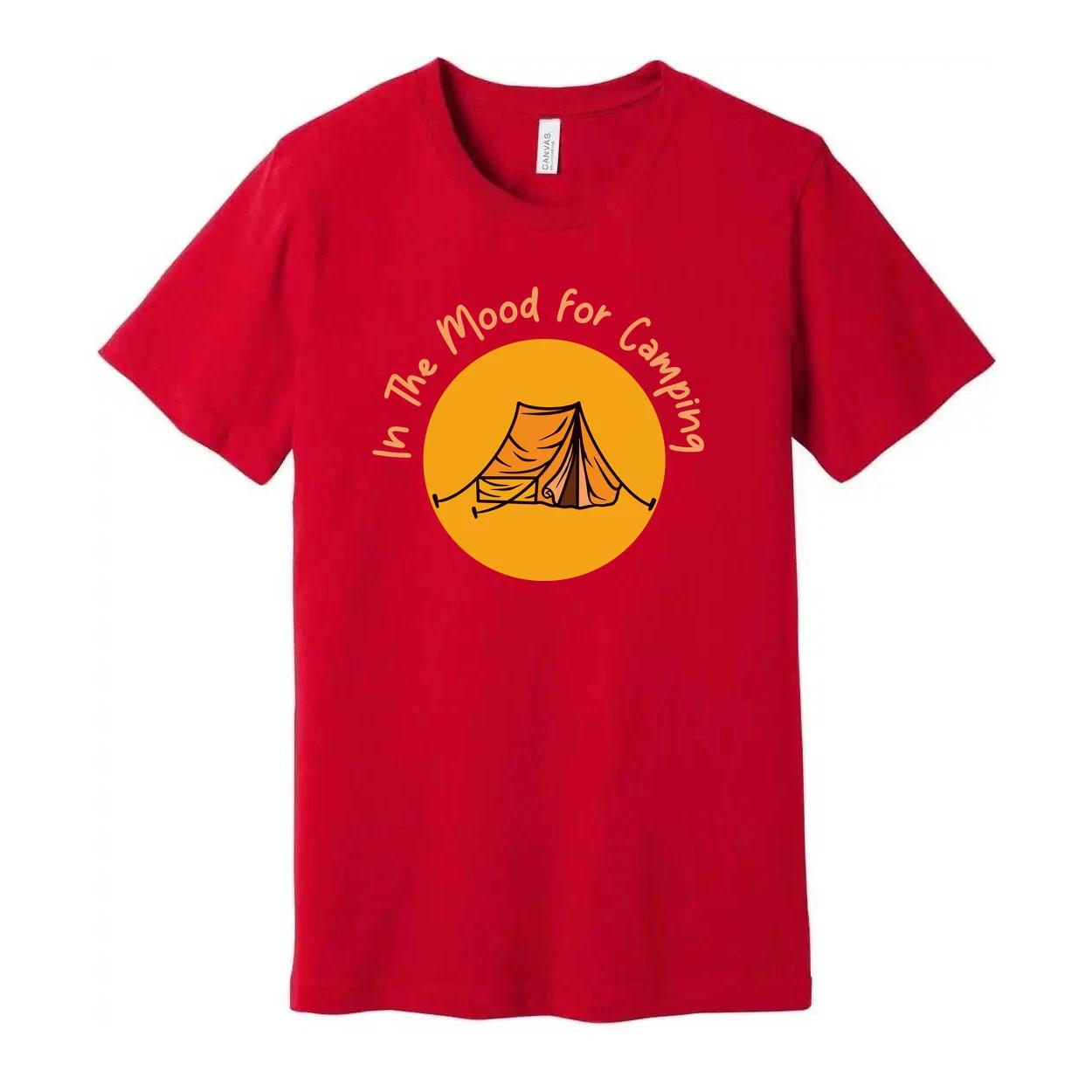 In The Mood For Camping Unisex Graphic T Shirt With Tent And Sun Illustration Fo L
In The Mood For Camping Unisex Graphic T Shirt With Tent And Sun Illustration Fo L
