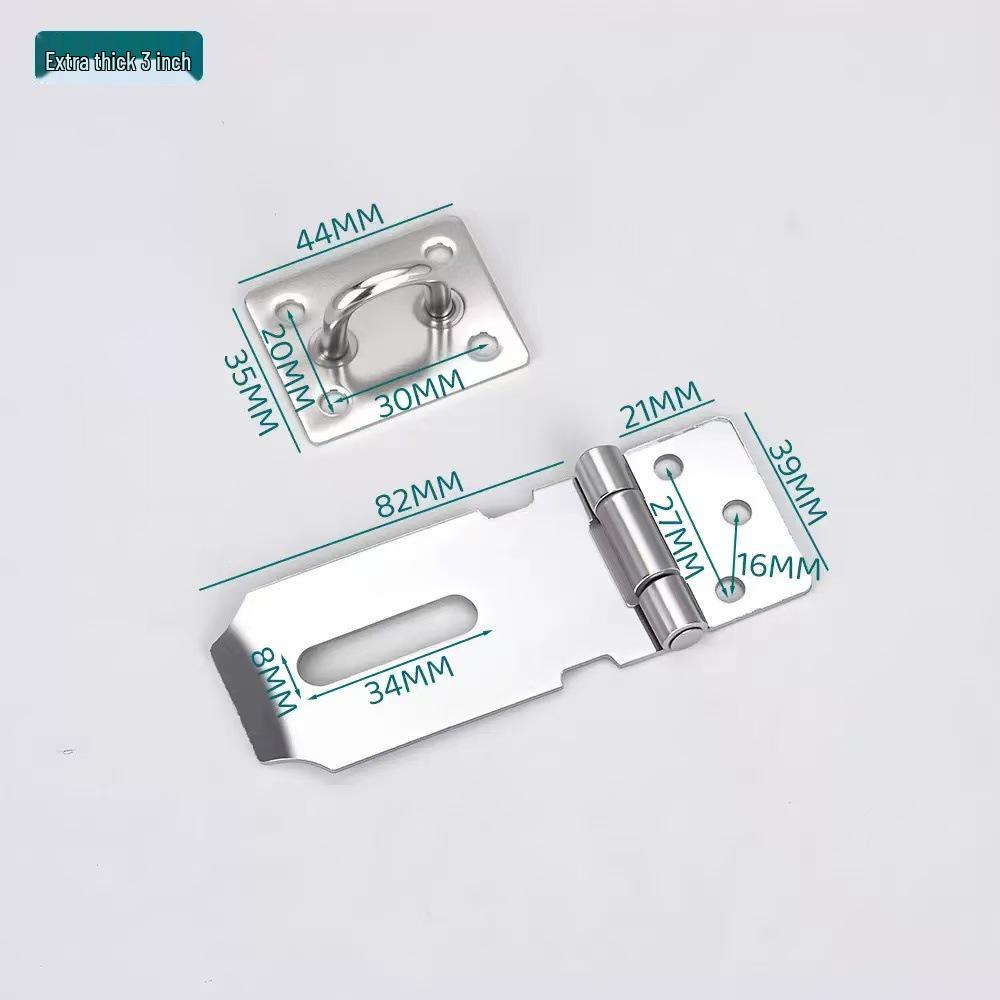 Heavy-Duty Stainless Steel Padlock Hasp for Anti-Theft Security
Heavy-Duty Stainless Steel Padlock Hasp for Anti-Theft Security