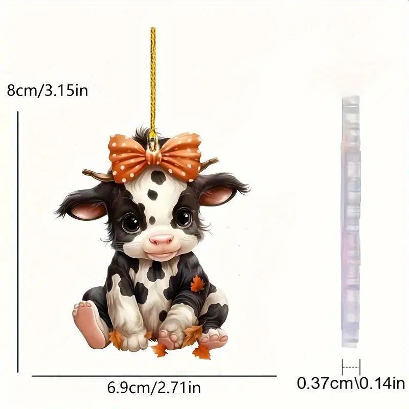 Cow Cartoon Fun Acrylic Car Pendant Cheerful Christmas Tree Decor Stylish Home Accessory
Cow Cartoon Fun Acrylic Car Pendant Cheerful Christmas Tree Decor Stylish Home Accessory
