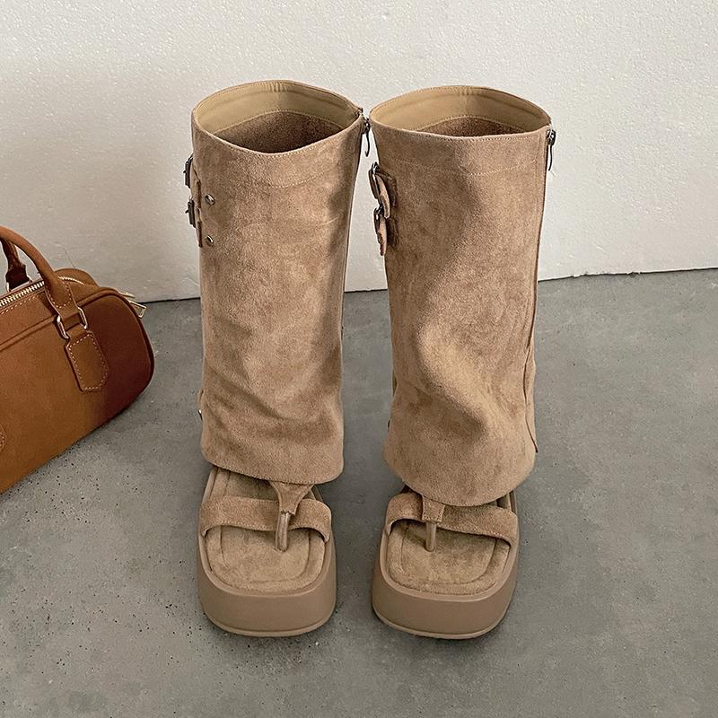 Fashion Dgy 2 - Way Wear Platform Toe - Ring Boots Double Buckle Zipper Boot - Cuff Toe Split (Limited Time Offer) 35 хаки
Fashion Dgy 2 - Way Wear Platform Toe - Ring Boots Double Buckle Zipper Boot - Cuff Toe Split (Limited Time Offer) 35 хаки