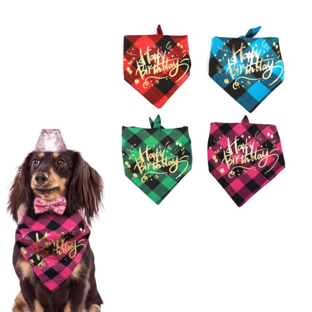 Plaid Dog Bandanas Personalized Pet Scarf Pet Triangular Neckerchief Dogs Birthday червоний
Plaid Dog Bandanas Personalized Pet Scarf Pet Triangular Neckerchief Dogs Birthday червоний