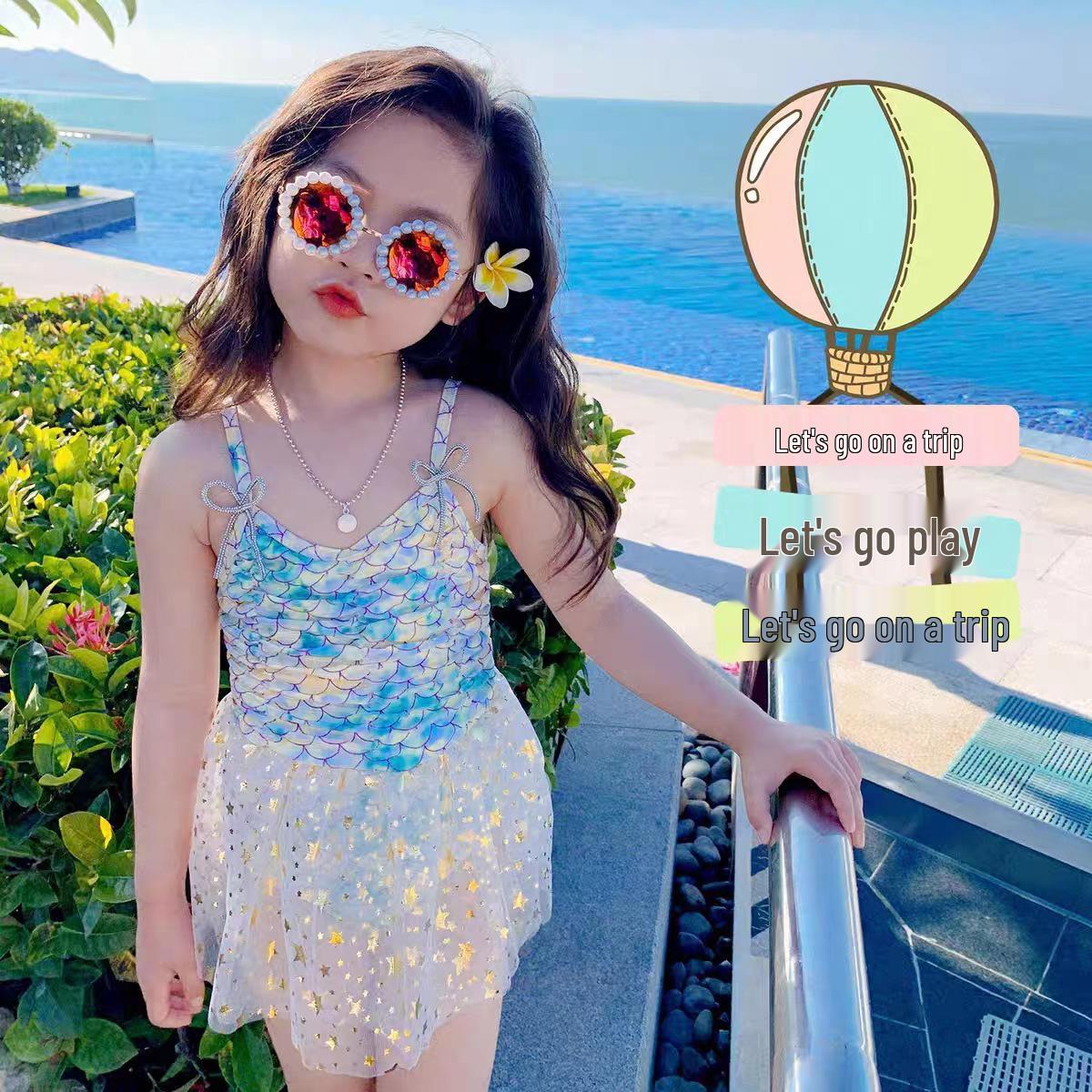 Mermaid Cartoon One-Piece Tulle Swimsuit for Baby Girls 2XL=120 (Weight 35-40 jin)
Mermaid Cartoon One-Piece Tulle Swimsuit for Baby Girls 2XL=120 (Weight 35-40 jin)