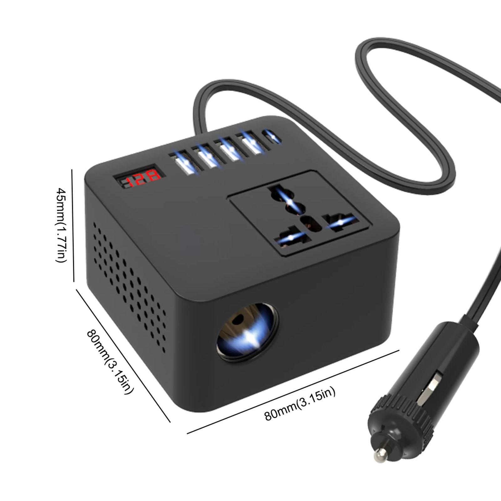 Efficient 12V 24V To 110V 220V Electricity Changer with 4 USB Ports & Type C Automotive Power Adapter for Road Trips 1
Efficient 12V 24V To 110V 220V Electricity Changer with 4 USB Ports & Type C Automotive Power Adapter for Road Trips 1