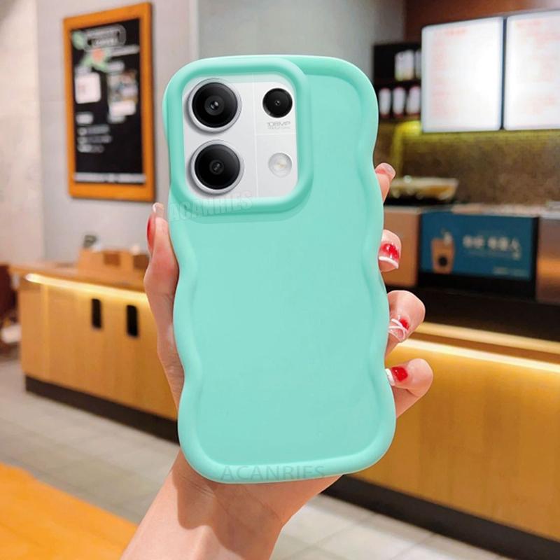 Note13 Cute Candy Wavy Silicone Case On For Xiaomi Redmi Note 13 Pro Plus 13pro 12 11 12pro 4g 5g Soft Back Cover 13c Note13pro Redmi Note 13 Pro 4g
Note13 Cute Candy Wavy Silicone Case On For Xiaomi Redmi Note 13 Pro Plus 13pro 12 11 12pro 4g 5g Soft Back Cover 13c Note13pro Redmi Note 13 Pro 4g