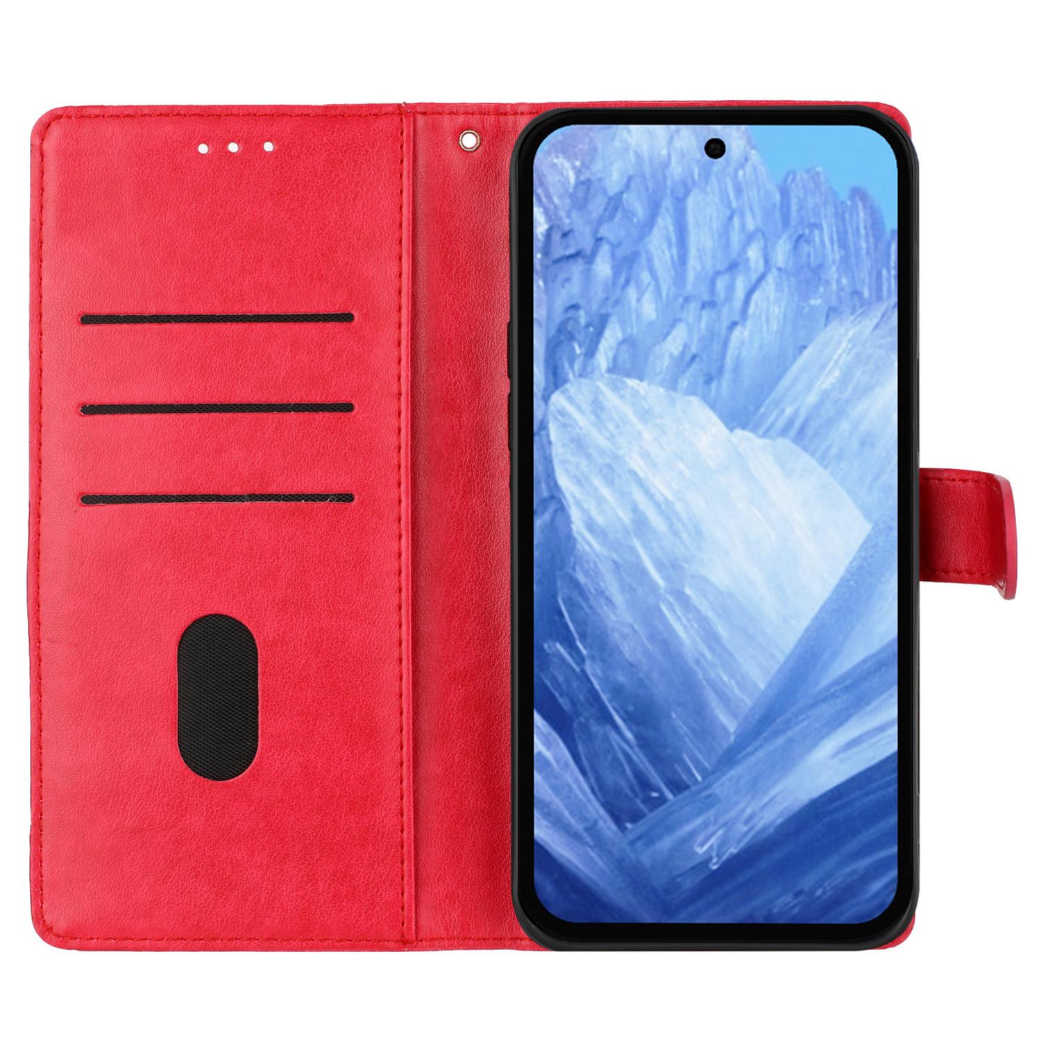For Google Pixel 8 Pro Wallet Case Butterfly Floral Imprint Leather Phone Cover with Stand Red
For Google Pixel 8 Pro Wallet Case Butterfly Floral Imprint Leather Phone Cover with Stand Red
