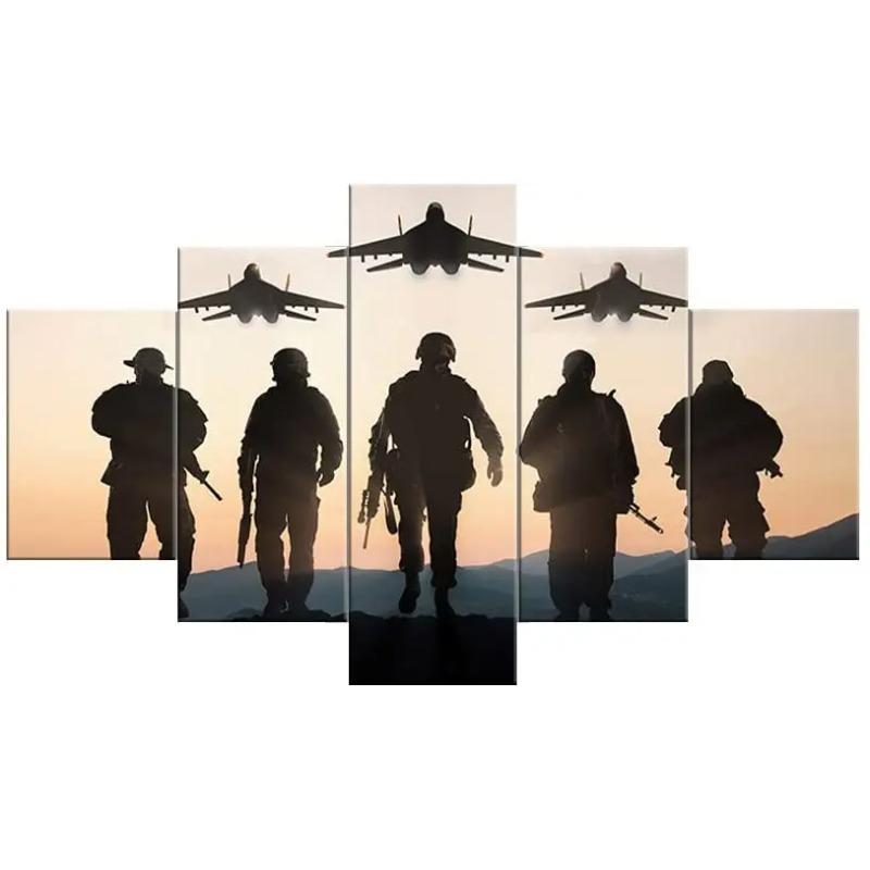 Unframed 5Pcs Military Soldier Plane Sunset Army Pictures Wall Art Home Decor Posters Canvas Painting for Living Room Decoration 20x35 20x45 20x55cm
Unframed 5Pcs Military Soldier Plane Sunset Army Pictures Wall Art Home Decor Posters Canvas Painting for Living Room Decoration 20x35 20x45 20x55cm