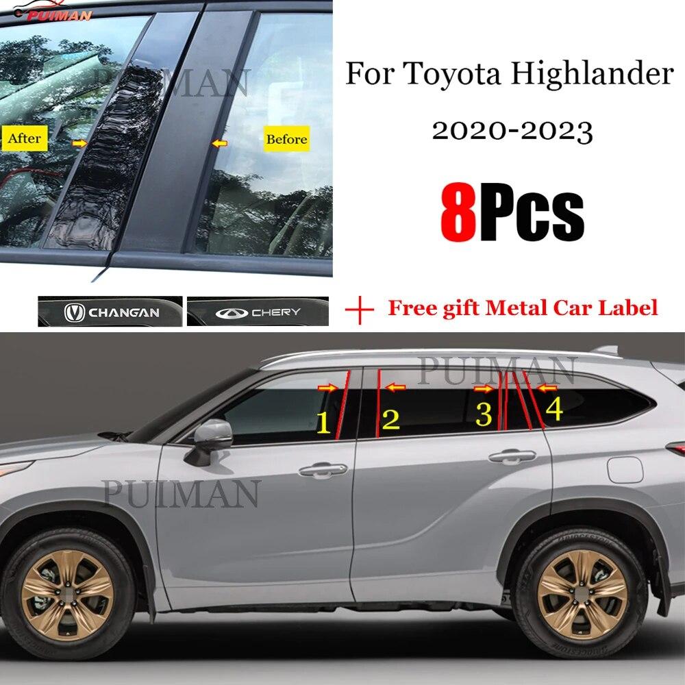 Для Toyota Highlander двери автомобиля, окна, средней колонны, отделка защиты ПК, черная полоса, декоративная наклейка, 8 шт. Black 8pcs
Для Toyota Highlander двери автомобиля, окна, средней колонны, отделка защиты ПК, черная полоса, декоративная наклейка, 8 шт. Black 8pcs