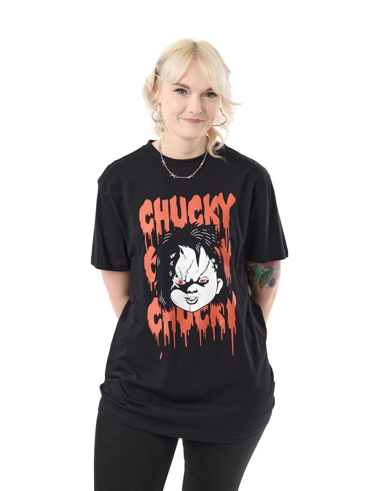Chucky Black Chucky Chucky Chucky Short Sleeved 100% Cotton T-shirt Mens Tees Top Unisex 3XL
Chucky Black Chucky Chucky Chucky Short Sleeved 100% Cotton T-shirt Mens Tees Top Unisex 3XL