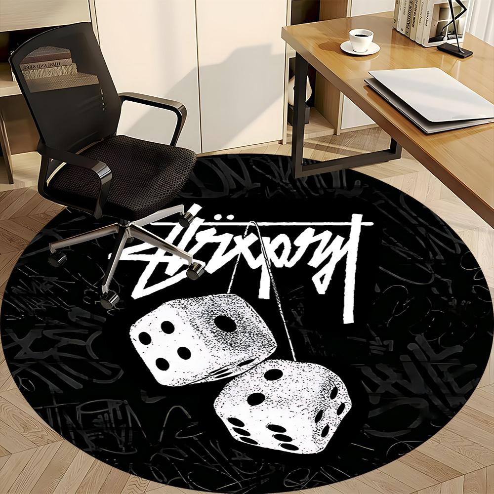 1 шт. Круглий килимок Stussy Dice для офісу, килимок для приміщення, підходить для офісу, під офісні крісла, спальні, вітальні, декору дому, декору кімнати 150cm
1 шт. Круглий килимок Stussy Dice для офісу, килимок для приміщення, підходить для офісу, під офісні крісла, спальні, вітальні, декору дому, декору кімнати 150cm