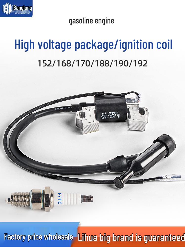 Повний комплект котушок запалювання для бензинових двигунів: Включає котушку запалювання високої напруги, запальник, ковпачок свічки запалювання для генераторів, мотоблоків та водяних насосів. 5x 168/170-188/190 High Voltage Caps
Повний комплект котушок запалювання для бензинових двигунів: Включає котушку запалювання високої напруги, запальник, ковпачок свічки запалювання для генераторів, мотоблоків та водяних насосів. 5x 168/170-188/190 High Voltage Caps