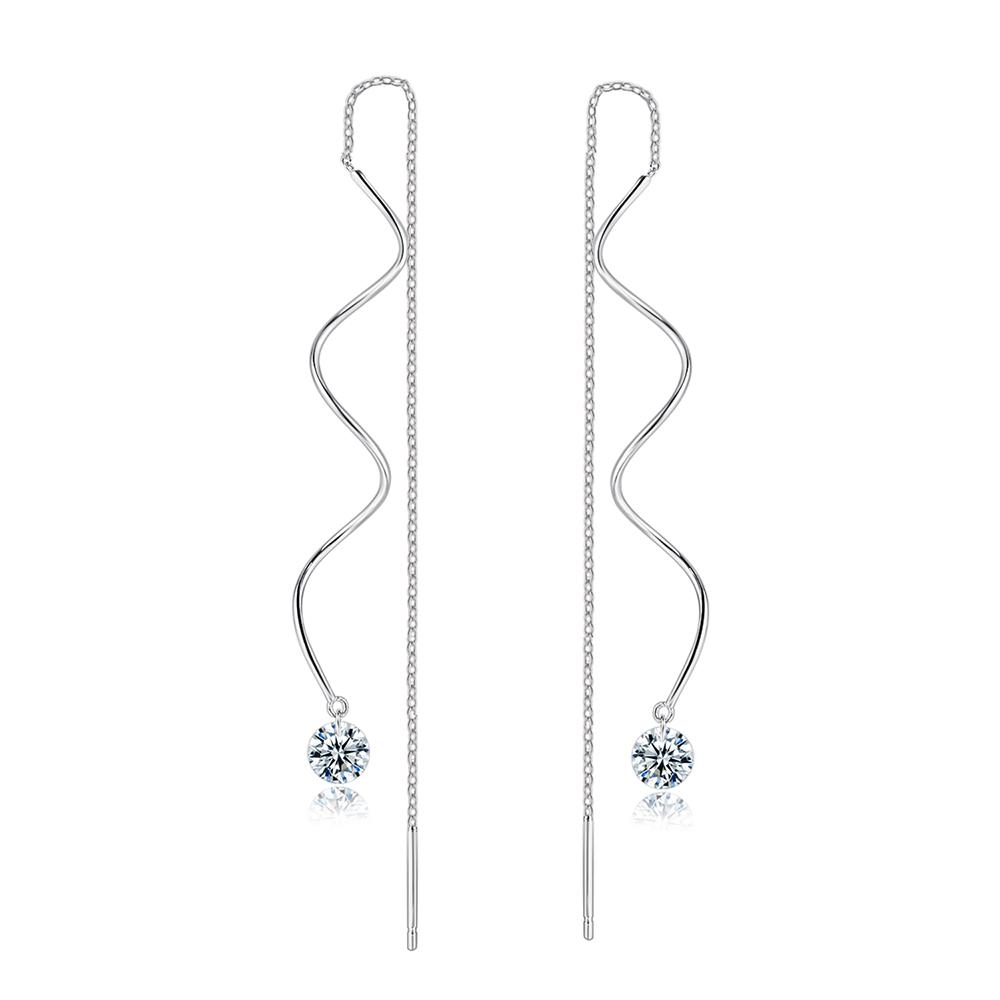 ZHOUYANG Earrings For Women Simple Spiral Ear Line AAA+ Cubic Zirconia Rose Gold Color Fashion Earrings Jewelry KC170
ZHOUYANG Earrings For Women Simple Spiral Ear Line AAA+ Cubic Zirconia Rose Gold Color Fashion Earrings Jewelry KC170