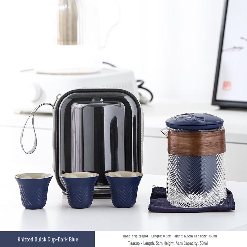 Qianxing Ceramic Portable Tea Set (One Pot, Three Cups)
Qianxing Ceramic Portable Tea Set (One Pot, Three Cups)