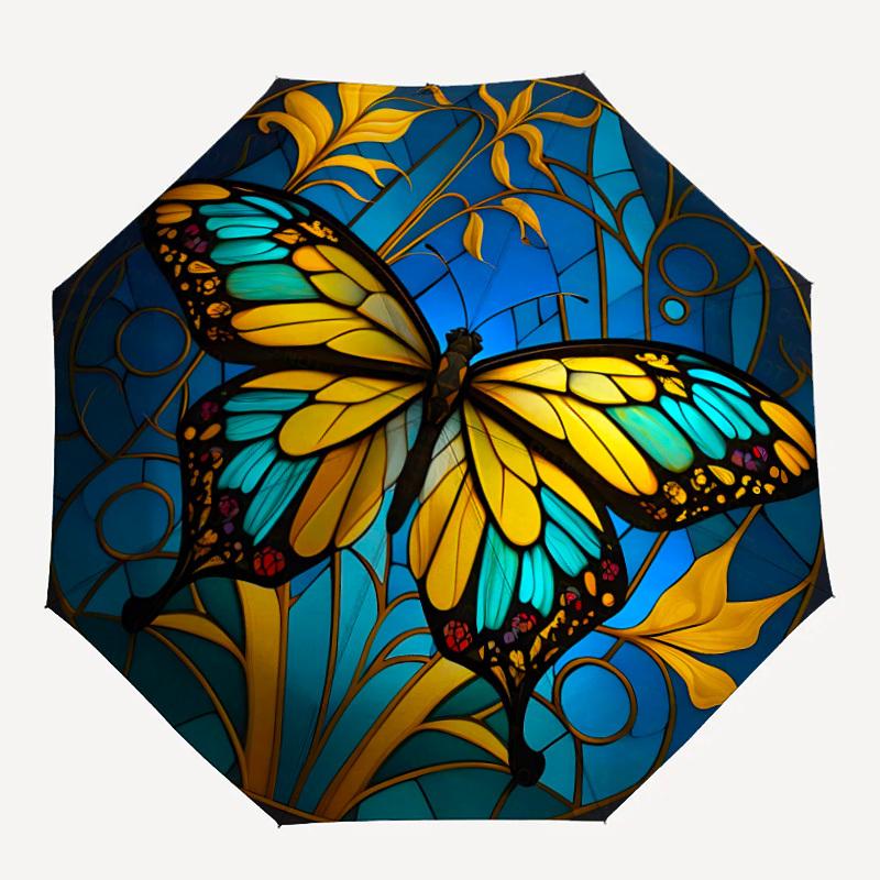 1PC Butterfly Stained Design Automatic Open/close, All-Season Portable Folding Umbrella for Women & Men yy250919180
1PC Butterfly Stained Design Automatic Open/close, All-Season Portable Folding Umbrella for Women & Men yy250919180