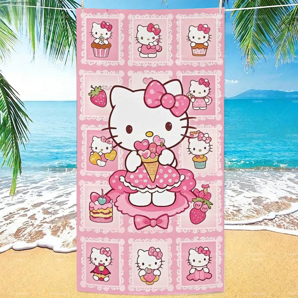 1PC Hello Kitty Pink Beach Towel, Sweet Strawberry & Cupcake Cartoon Bath Towel, Soft Microfiber Pool Towel for Kids & Fans W30*H60(CM)
1PC Hello Kitty Pink Beach Towel, Sweet Strawberry & Cupcake Cartoon Bath Towel, Soft Microfiber Pool Towel for Kids & Fans W30*H60(CM)