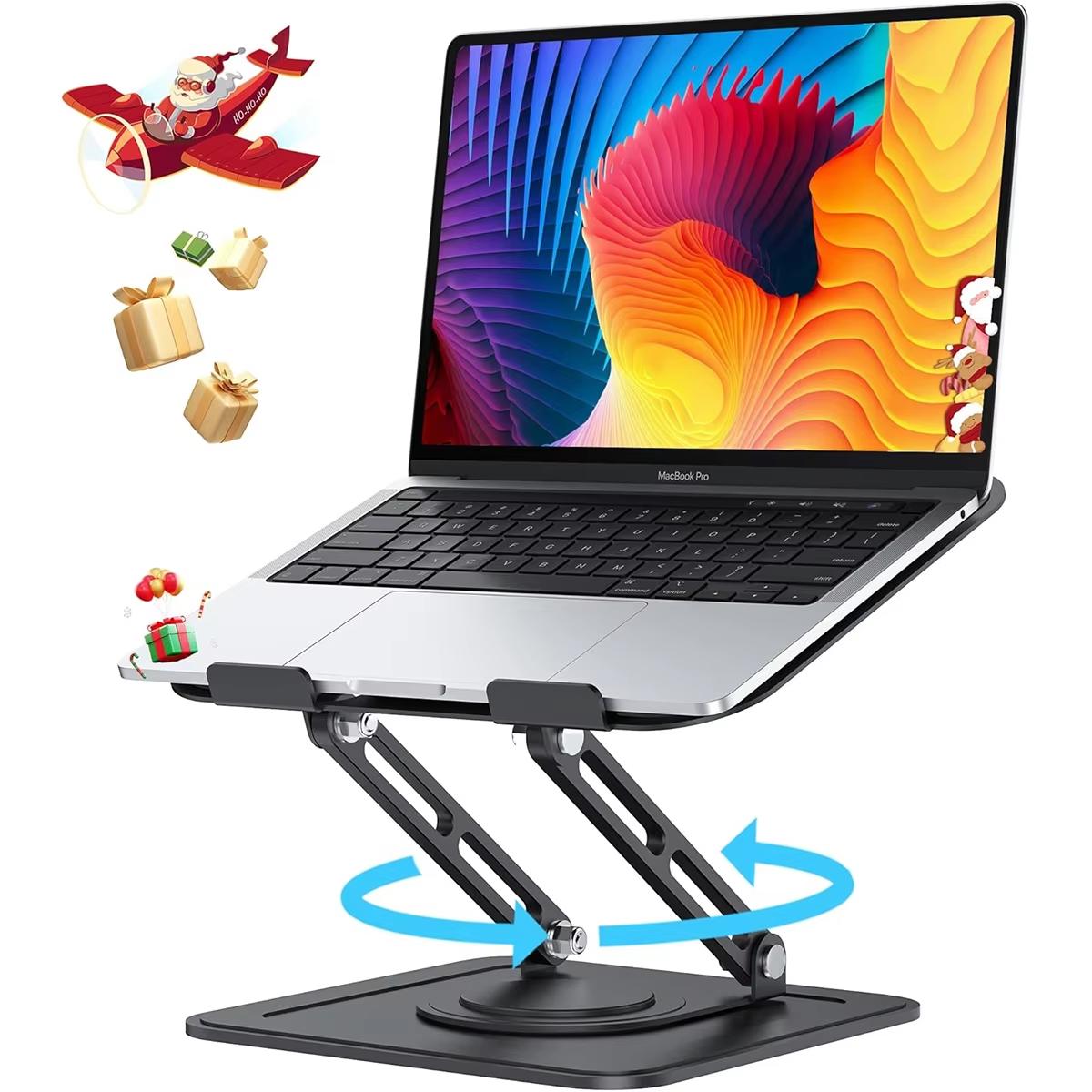 Foldable Laptop Stand with 360 Rotating Base,Metal Ergonimic Adjustable Laptop Stand for Desk,Computer Notebook Stand чорний
Foldable Laptop Stand with 360 Rotating Base,Metal Ergonimic Adjustable Laptop Stand for Desk,Computer Notebook Stand чорний