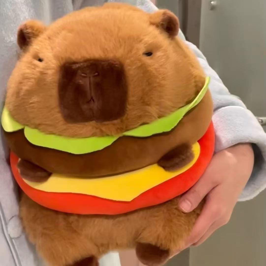 Capybara Plush Doll - Cute Hamburger Design, Soft Pillow Toy for Kids, Perfect Birthday Gift 30cm
Capybara Plush Doll - Cute Hamburger Design, Soft Pillow Toy for Kids, Perfect Birthday Gift 30cm