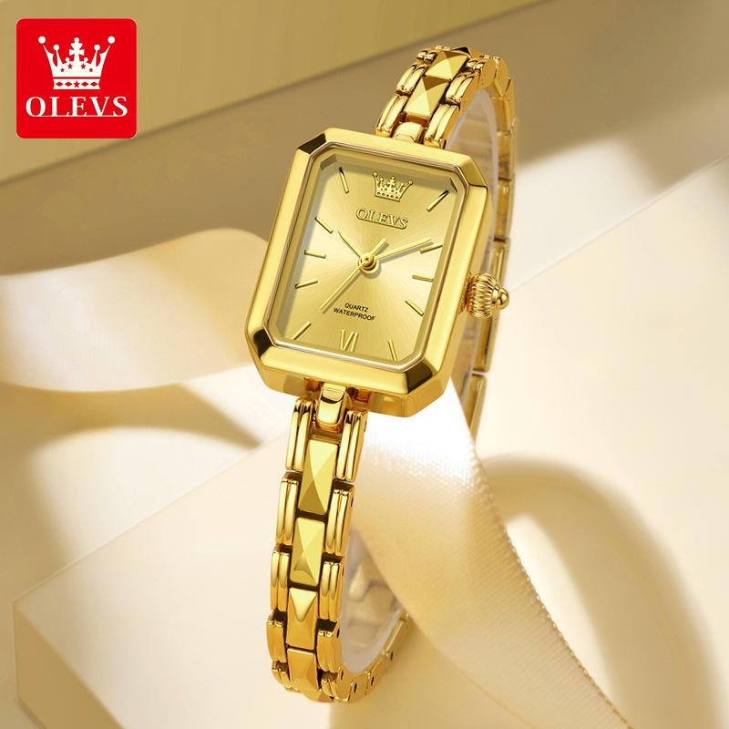 OLEVS Women Watches Elegant Fashion Square Quartz Watches Waterproof Luminous Stainless Steel Ladies Watch золотой
OLEVS Women Watches Elegant Fashion Square Quartz Watches Waterproof Luminous Stainless Steel Ladies Watch золотой