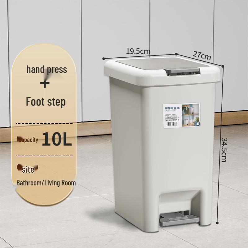 Мусорное ведро с педалью большой вместимости и крышкой - Идеально для ванной, туалета, гостиной, кухни и спальни; Дизайн в стиле легкой роскоши
Мусорное ведро с педалью большой вместимости и крышкой - Идеально для ванной, туалета, гостиной, кухни и спальни; Дизайн в стиле легкой роскоши