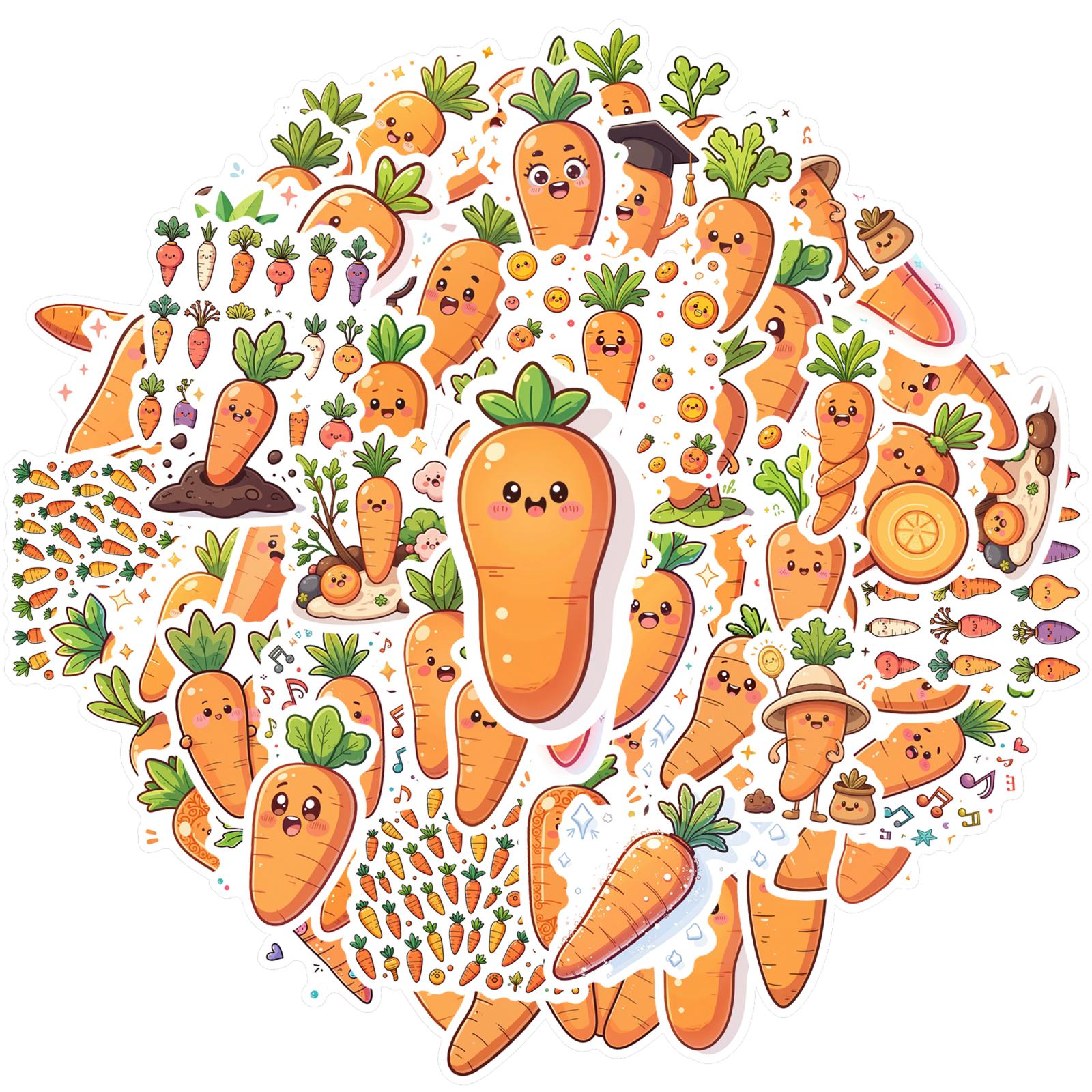 35pcs-70pcs Cartoon Carrots Stickers Playful Vegetables Stickers DIY Stickers For Laptop Luggage Scrapbook Diary
35pcs-70pcs Cartoon Carrots Stickers Playful Vegetables Stickers DIY Stickers For Laptop Luggage Scrapbook Diary