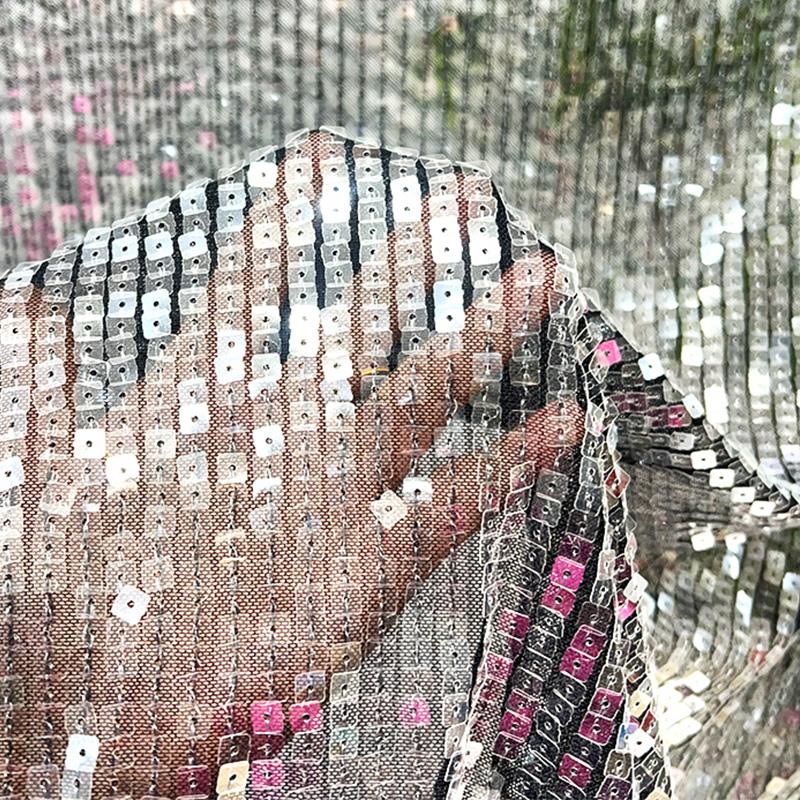 1/3/5Yard Square Sequin Embroidered Mesh Fabric for Handmade DIY Sewing Clothing Dresses Fashion Designer Fabrics Material Cloth 1Yard черный белый
1/3/5Yard Square Sequin Embroidered Mesh Fabric for Handmade DIY Sewing Clothing Dresses Fashion Designer Fabrics Material Cloth 1Yard черный белый