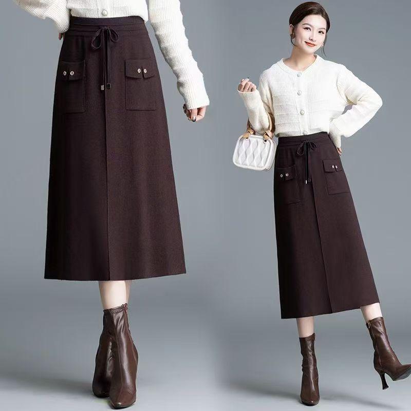 High Waist Elegant Woolen Knit Skirt with Pockets - Autumn/Winter 2025 One Size кавовий
High Waist Elegant Woolen Knit Skirt with Pockets - Autumn/Winter 2025 One Size кавовий