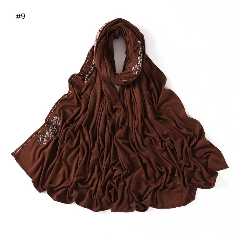 Muslim Modal Feeling Jersey Hijab Scarf for Women Plain Shawls Scarf with Rhinestone Headband Headscarf Islamic Turban Hijabs 70x170 CM
Muslim Modal Feeling Jersey Hijab Scarf for Women Plain Shawls Scarf with Rhinestone Headband Headscarf Islamic Turban Hijabs 70x170 CM