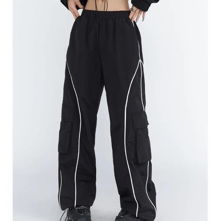 Шнурок Мешковатый Y2K Брюки-карго Женщины Низкая талия Чистка Спортивные штаны Винтаж Уличные карманы Широкие ноги Джоггеры Брюки
Шнурок Мешковатый Y2K Брюки-карго Женщины Низкая талия Чистка Спортивные штаны Винтаж Уличные карманы Широкие ноги Джоггеры Брюки